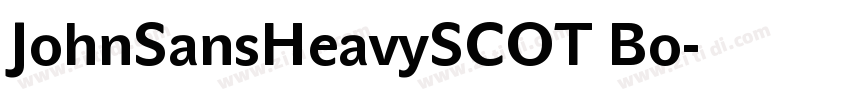 JohnSansHeavySCOT Bo字体转换